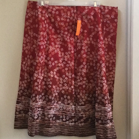Skirt size 14 New Royal Robbins RR Summer Cloth Printed - Picture 3 of 4